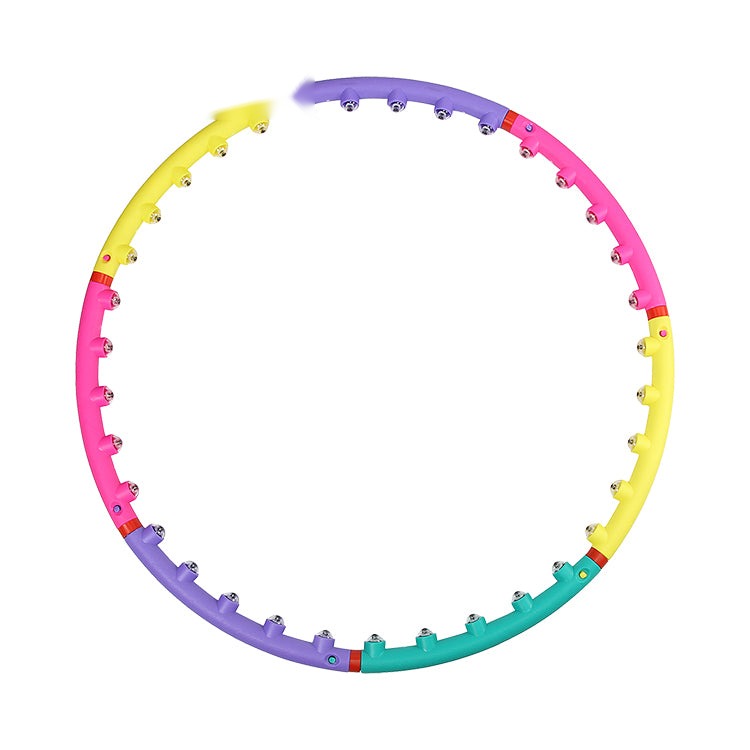 Seven-section color hula hoop exercise slimming set for yoga exercise