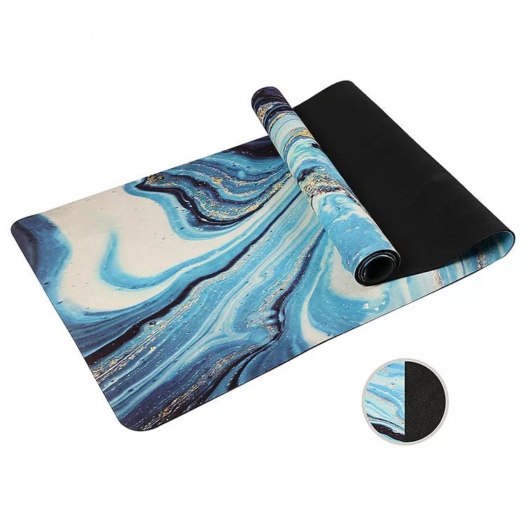 Suede Rubber Yoga Mat