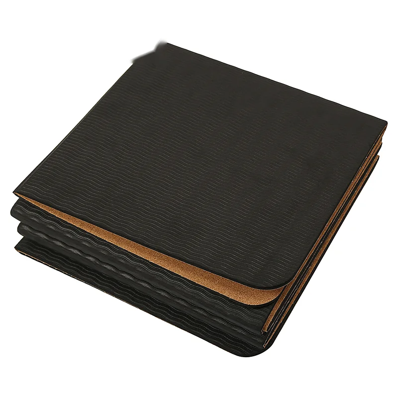 TOPKO Foldable Cork TPE Yoga Mat
