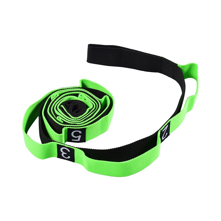 Manufacturer Polyester Cotton Yoga Strap With Loops