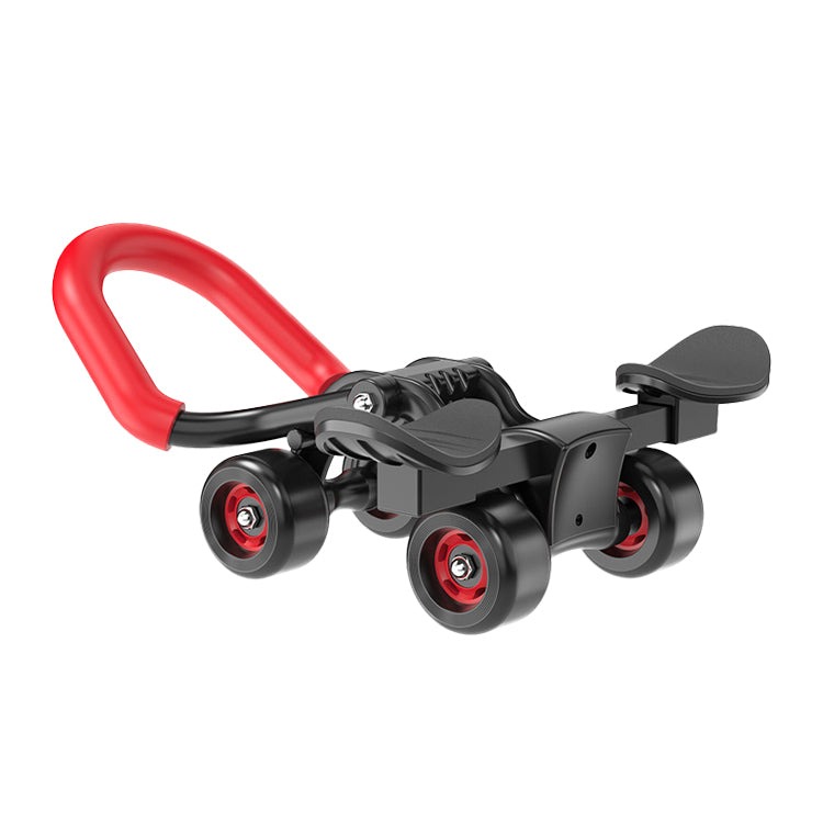 Four-wheel abdomen wheel with armrest