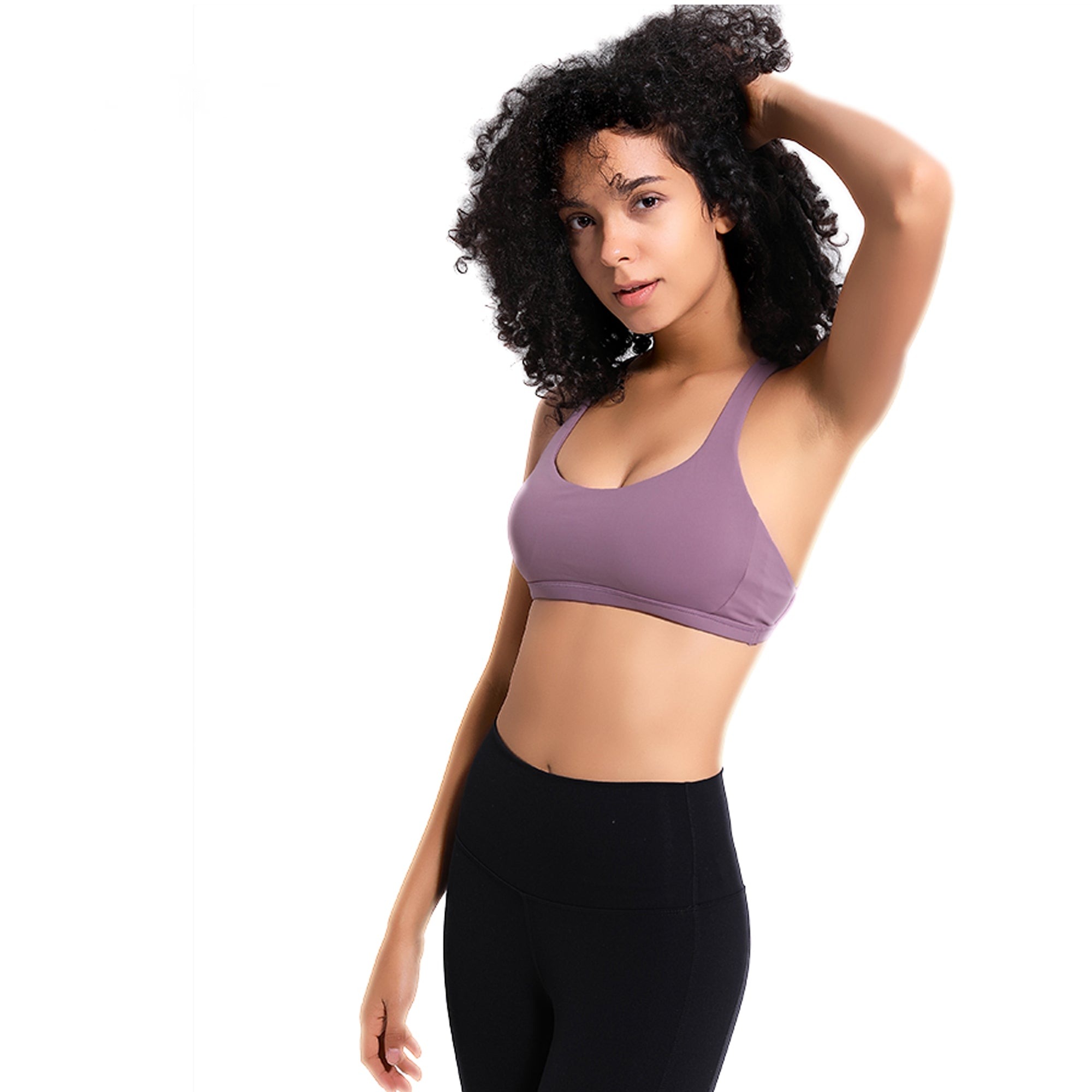 TOPKO Yoga Sports Bra Strappy Back Activewear for Women