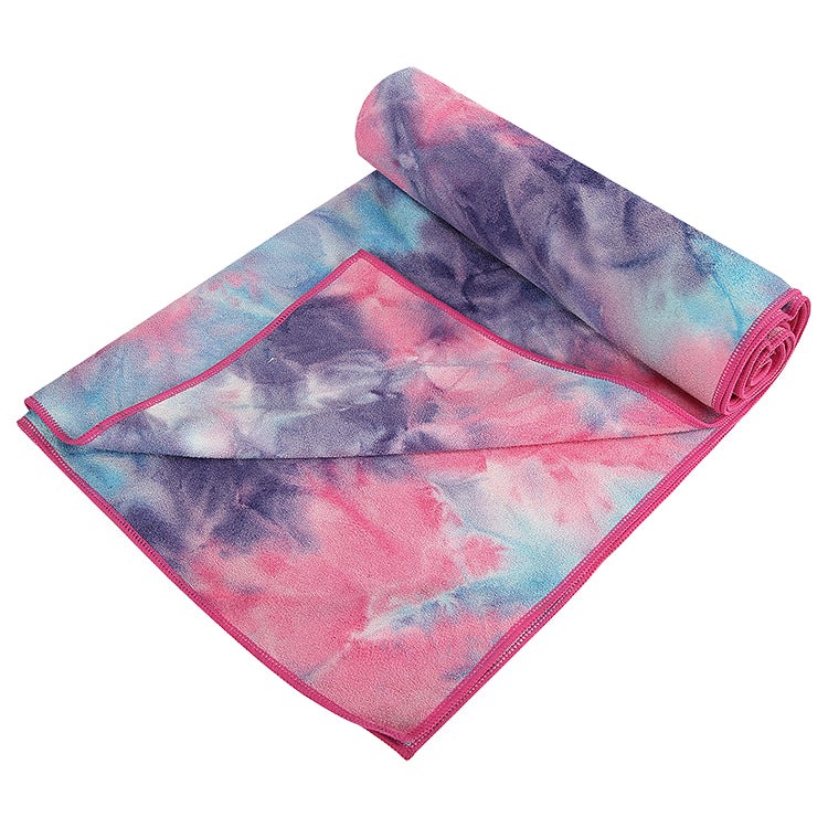 Tie dye Microfiber Yoga Towel（ no silicon dot )