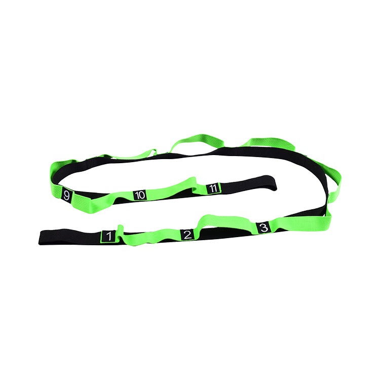 Manufacturer Polyester Cotton Yoga Strap With Loops