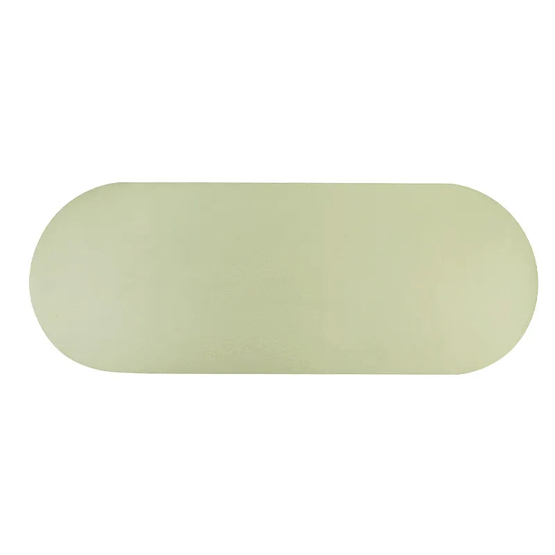 PU Oval Rubber Yoga Mat