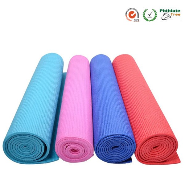 Basic solid color phthalate free PVC yoga mat