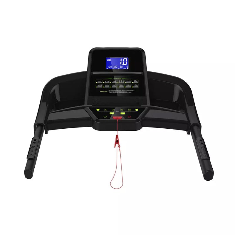 0.6HP Home Treadmill with LCD Blue Backlit Display and Manual Incline