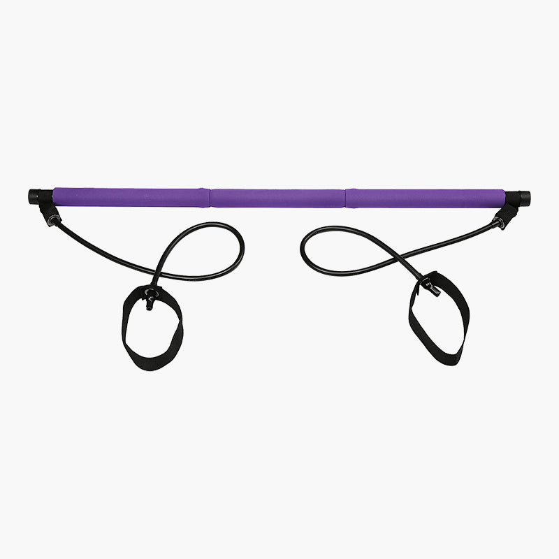 Pilates bar kit with resistance band