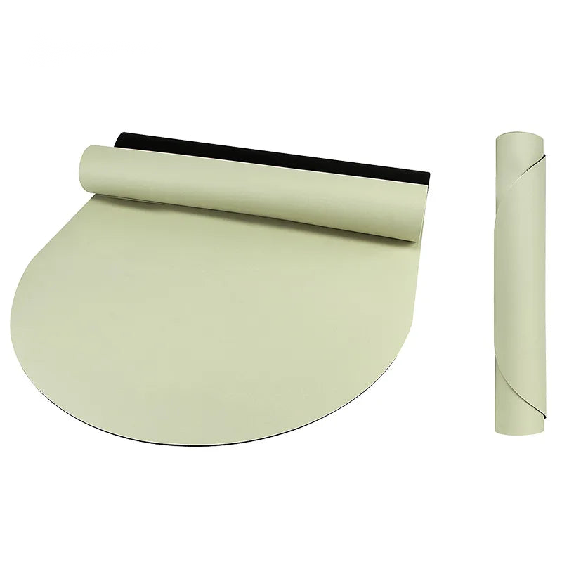 PU Oval Rubber Yoga Mat