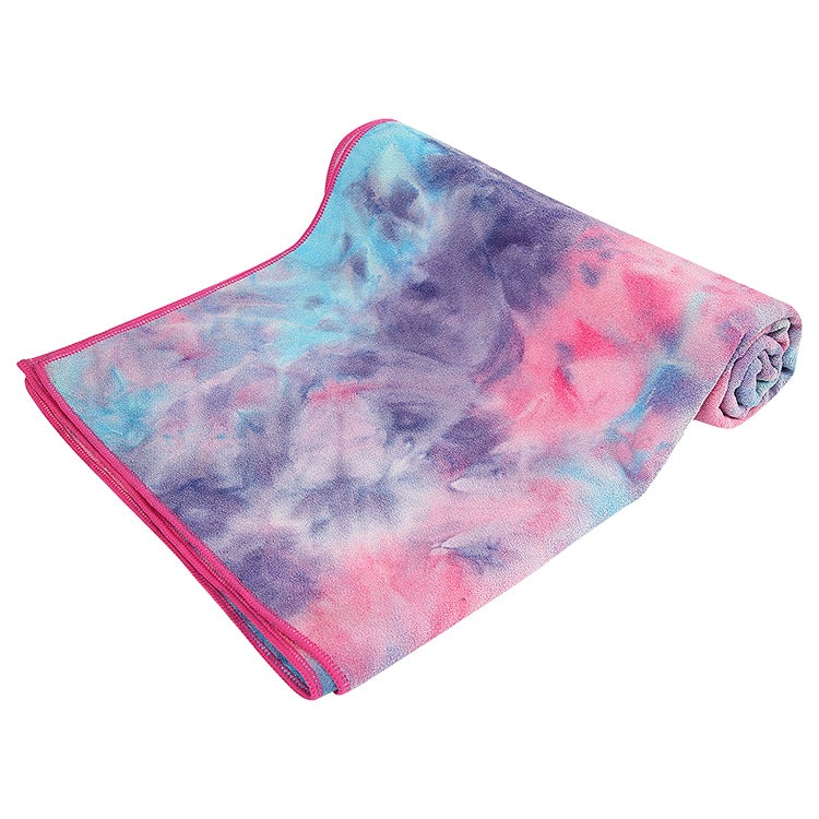 Tie dye Microfiber Yoga Towel（ no silicon dot )