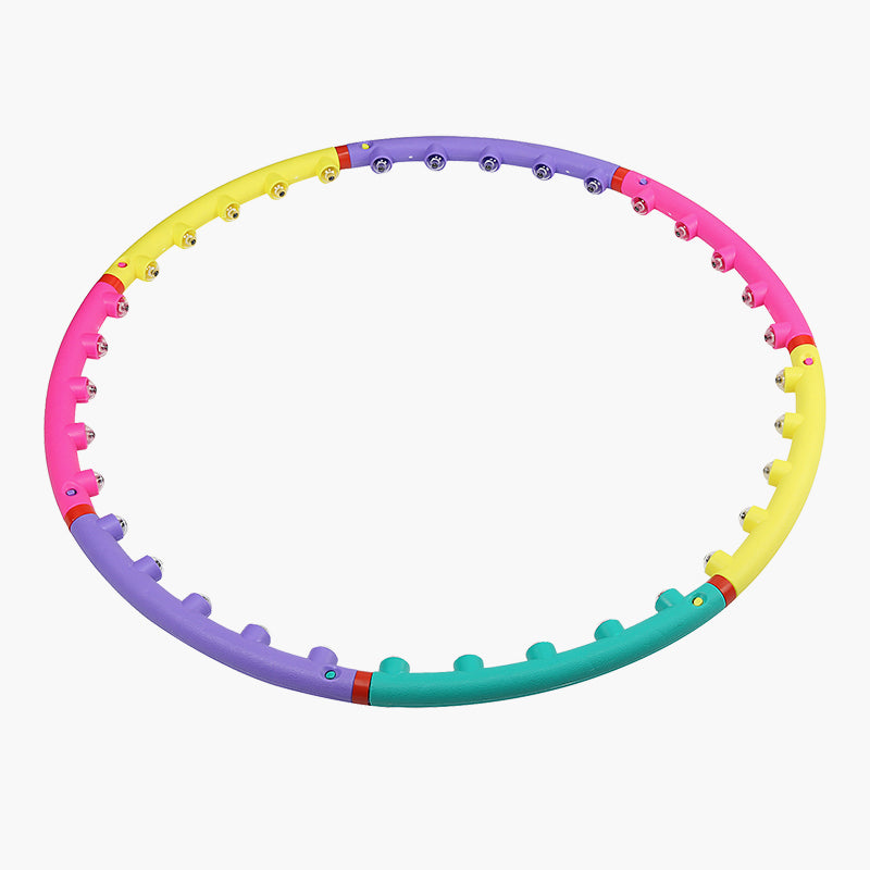 Seven-section color hula hoop exercise slimming set for yoga exercise