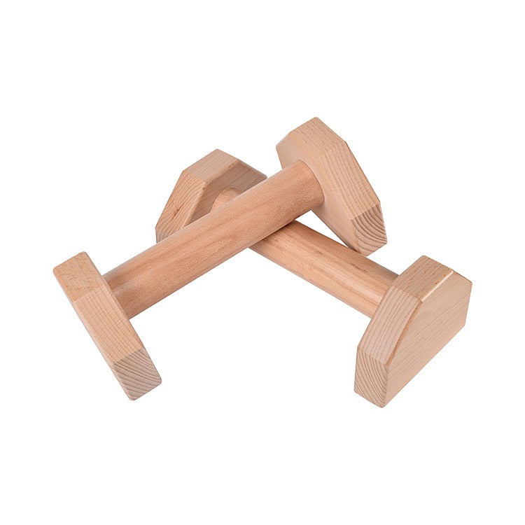Non-slip Parallettes Wooden Push Up Bar