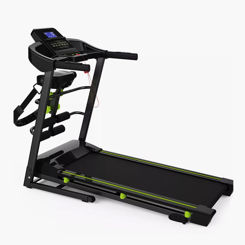 0.6HP Home Treadmill with LCD Blue Backlit Display and Manual Incline