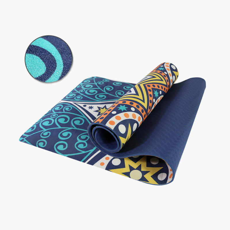 Custom Print Suede TPE Yoga Mat
