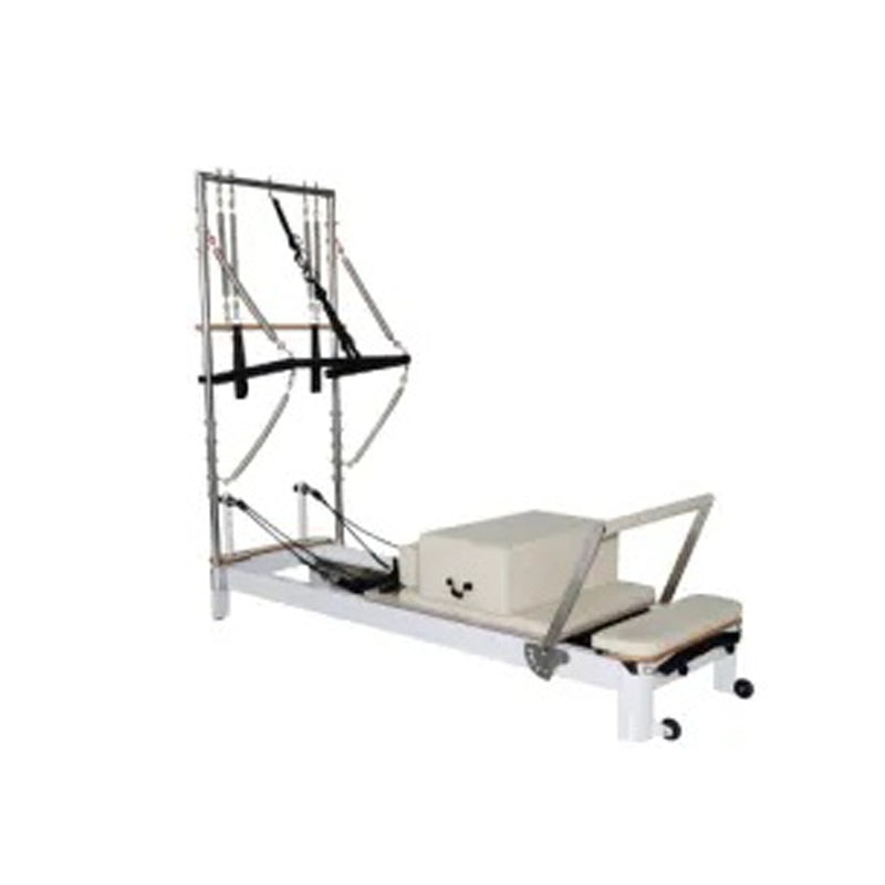 Luxury aluminum alloy pilates reformer with half tower