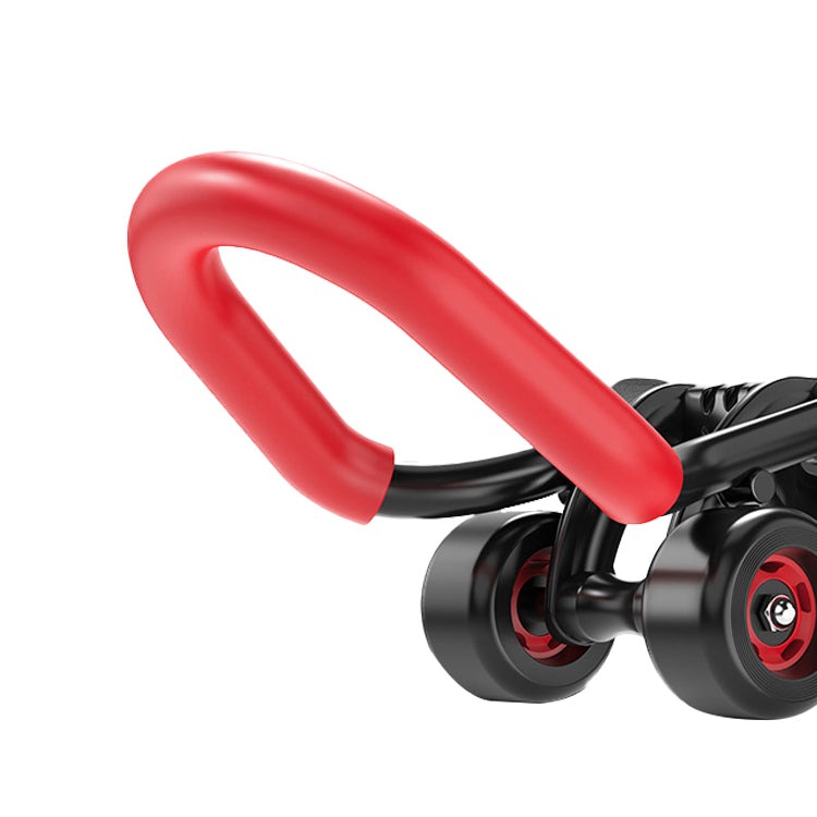 Four-wheel abdomen wheel with armrest