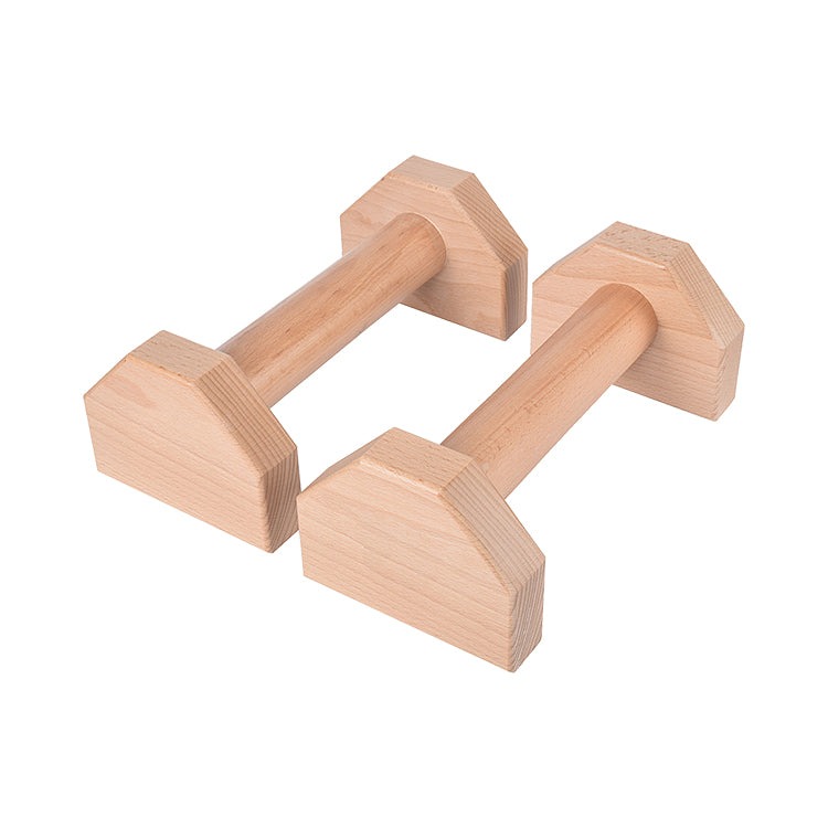 Non-slip Parallettes Wooden Push Up Bar