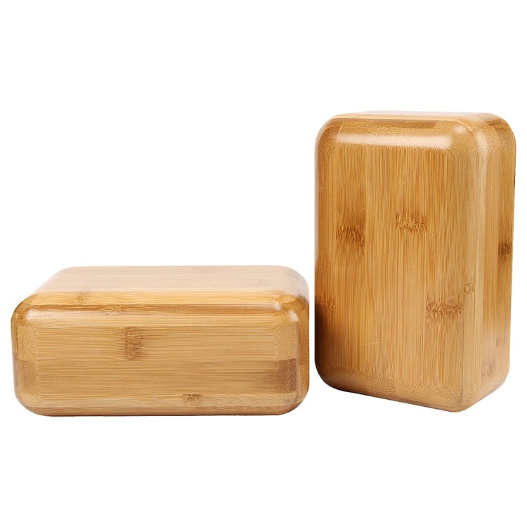 Bamboo and wood yoga blocks