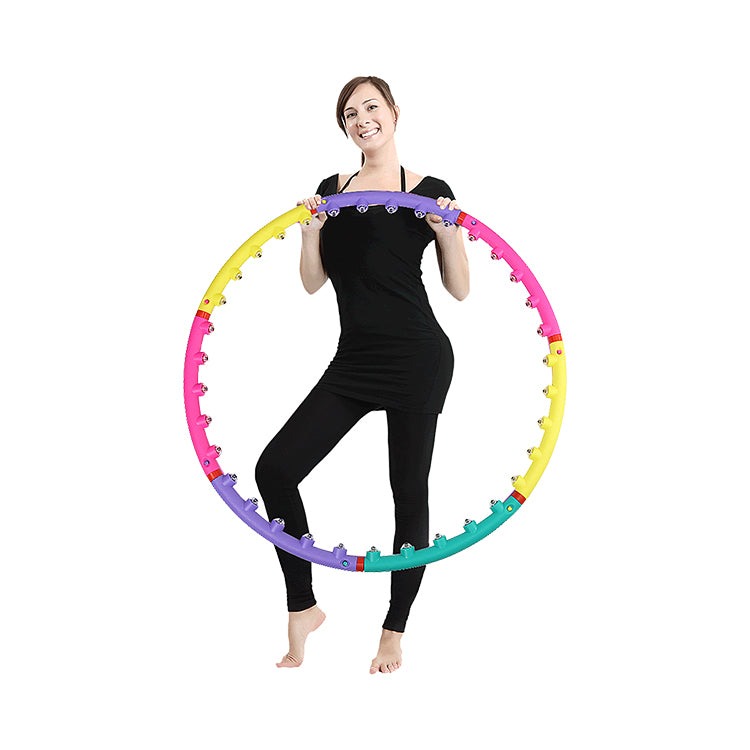 Seven-section color hula hoop exercise slimming set for yoga exercise