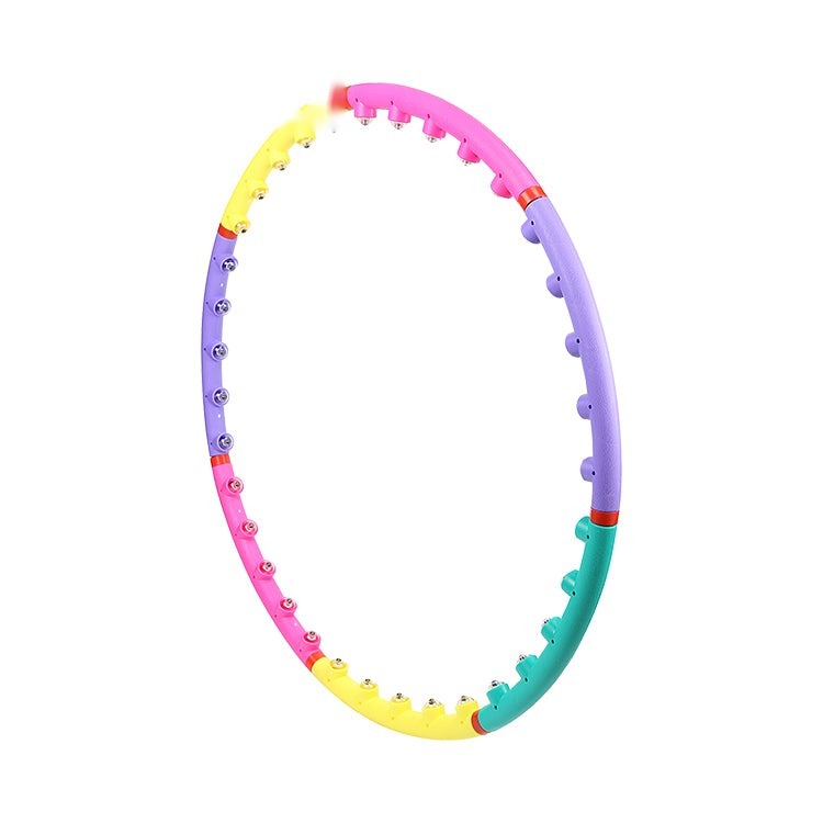 Seven-section color hula hoop exercise slimming set for yoga exercise