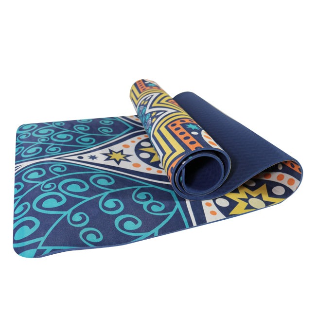 Custom Print Suede TPE Yoga Mat