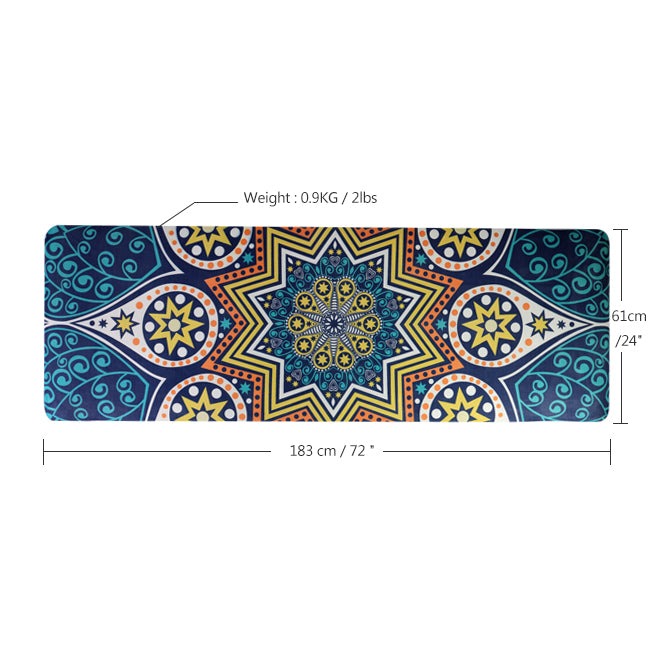 Custom Print Suede TPE Yoga Mat