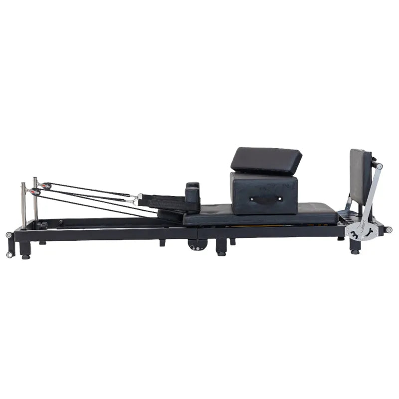 Foldable Pilates Reformer with Jump Box and Pedal