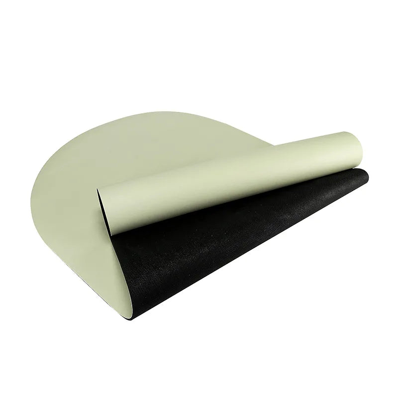 PU Oval Rubber Yoga Mat