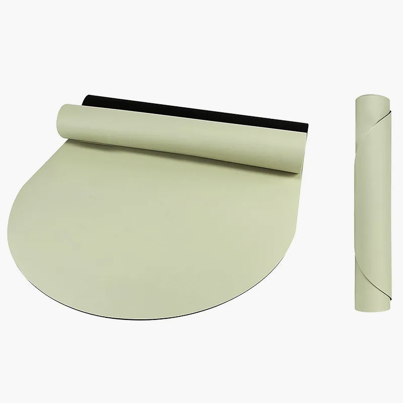 PU Oval Rubber Yoga Mat