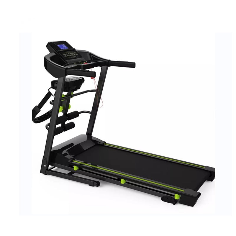 0.6HP Home Treadmill with LCD Blue Backlit Display and Manual Incline