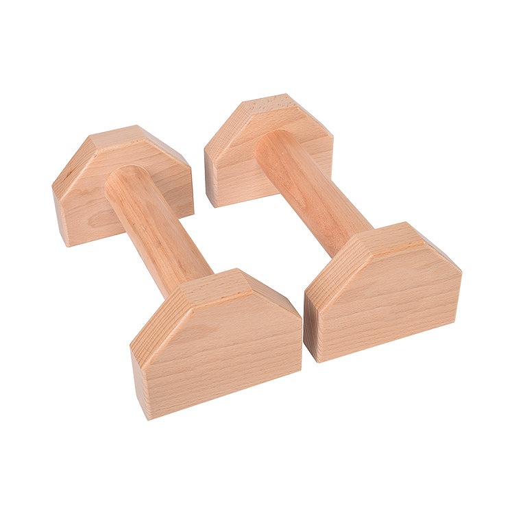 Non-slip Parallettes Wooden Push Up Bar