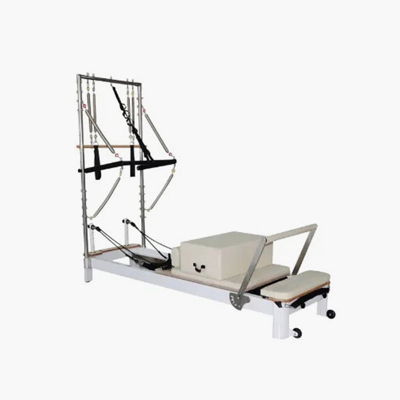 Luxury aluminum alloy pilates reformer with half tower
