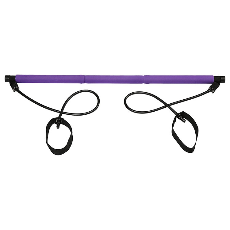 Pilates bar kit with resistance band