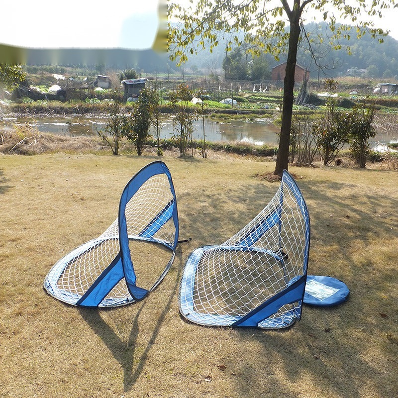 Portable foldable storage football goal