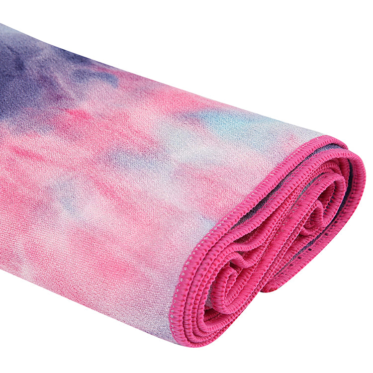 Tie dye Microfiber Yoga Towel（ no silicon dot )