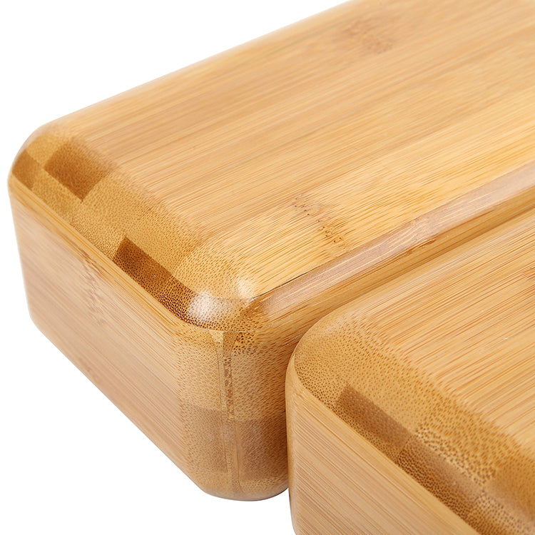 Bamboo and wood yoga blocks