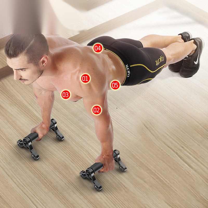 Three-in-one Abdominal Wheel Push-Up Bracket