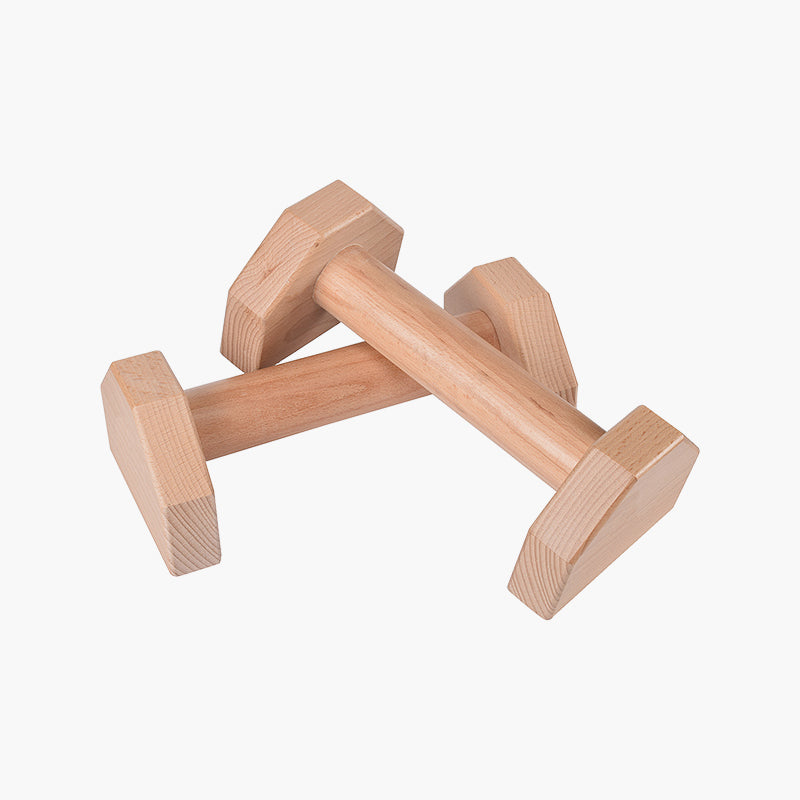Non-slip Parallettes Wooden Push Up Bar