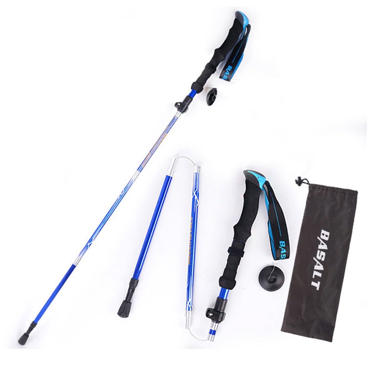 Carbon Aluminum Alloy Five-Section Combined Telescopic Trekking Pole