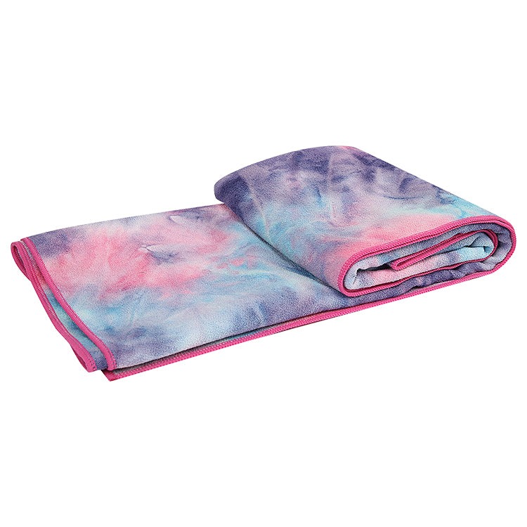 Tie Dye Microfiber Yoga Towel with Silicon Dot