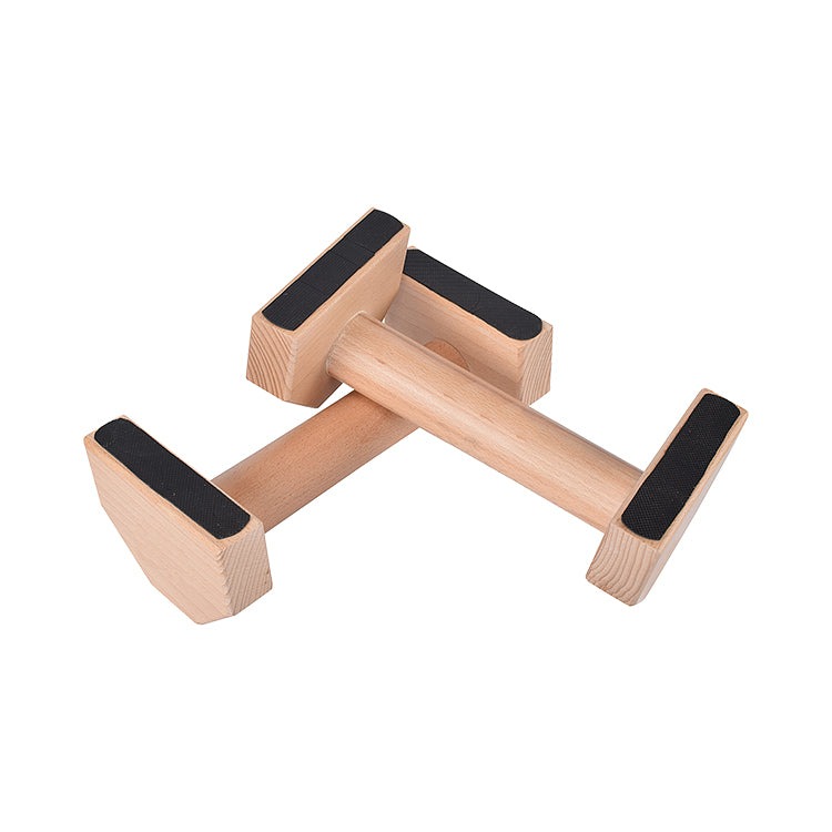 Non-slip Parallettes Wooden Push Up Bar
