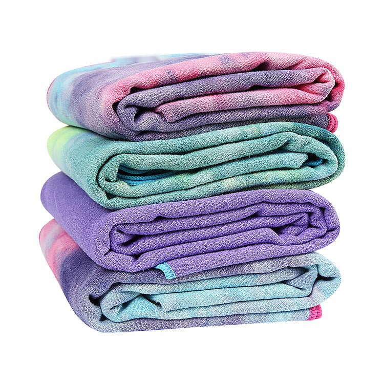 Tie Dye Microfiber Yoga Towel with Silicon Dot