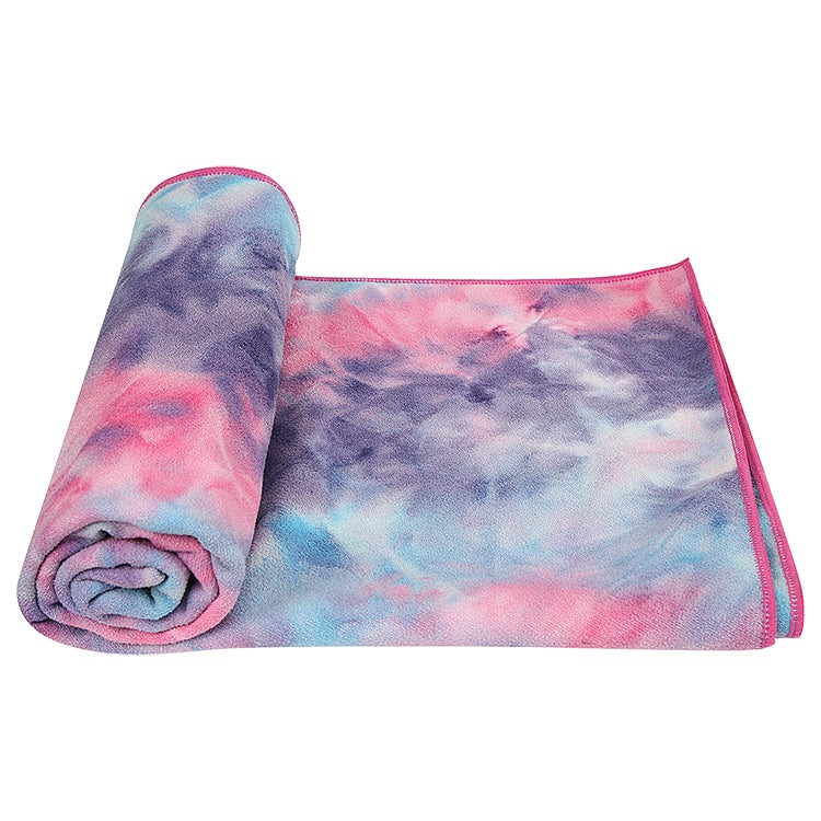 Tie Dye Microfiber Yoga Towel with Silicon Dot
