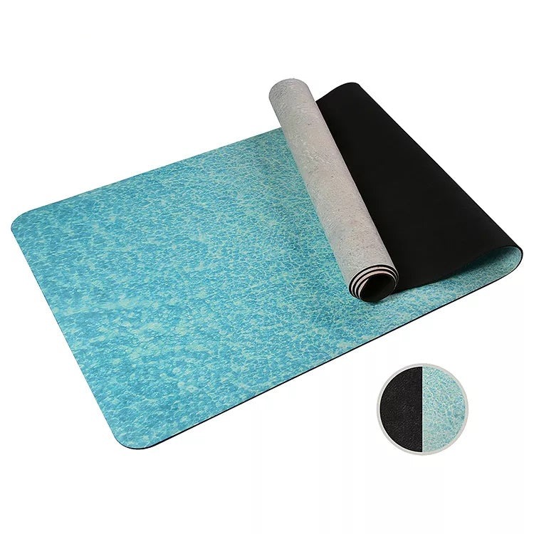 Suede + Natural Rubber Yoga Mat
