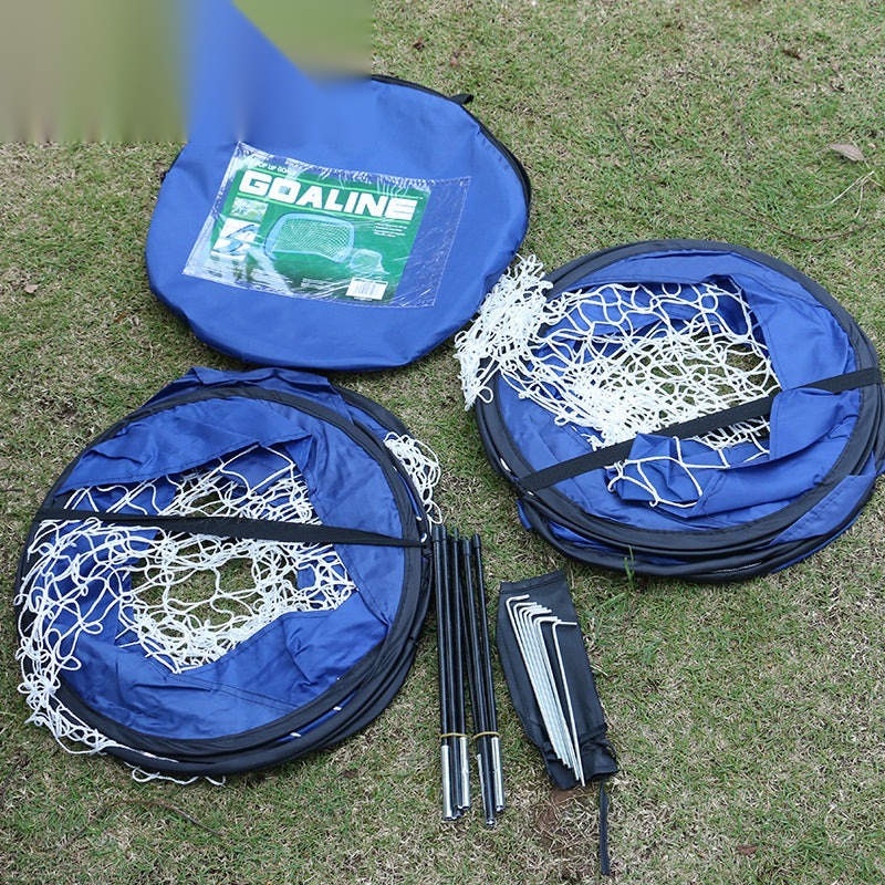 Portable foldable storage football goal