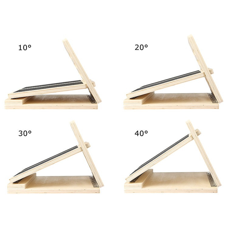 Gym Equipment Adjustable Wooden Stretch Slant Board