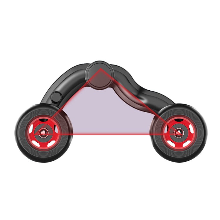 Four-wheel abdomen wheel with armrest