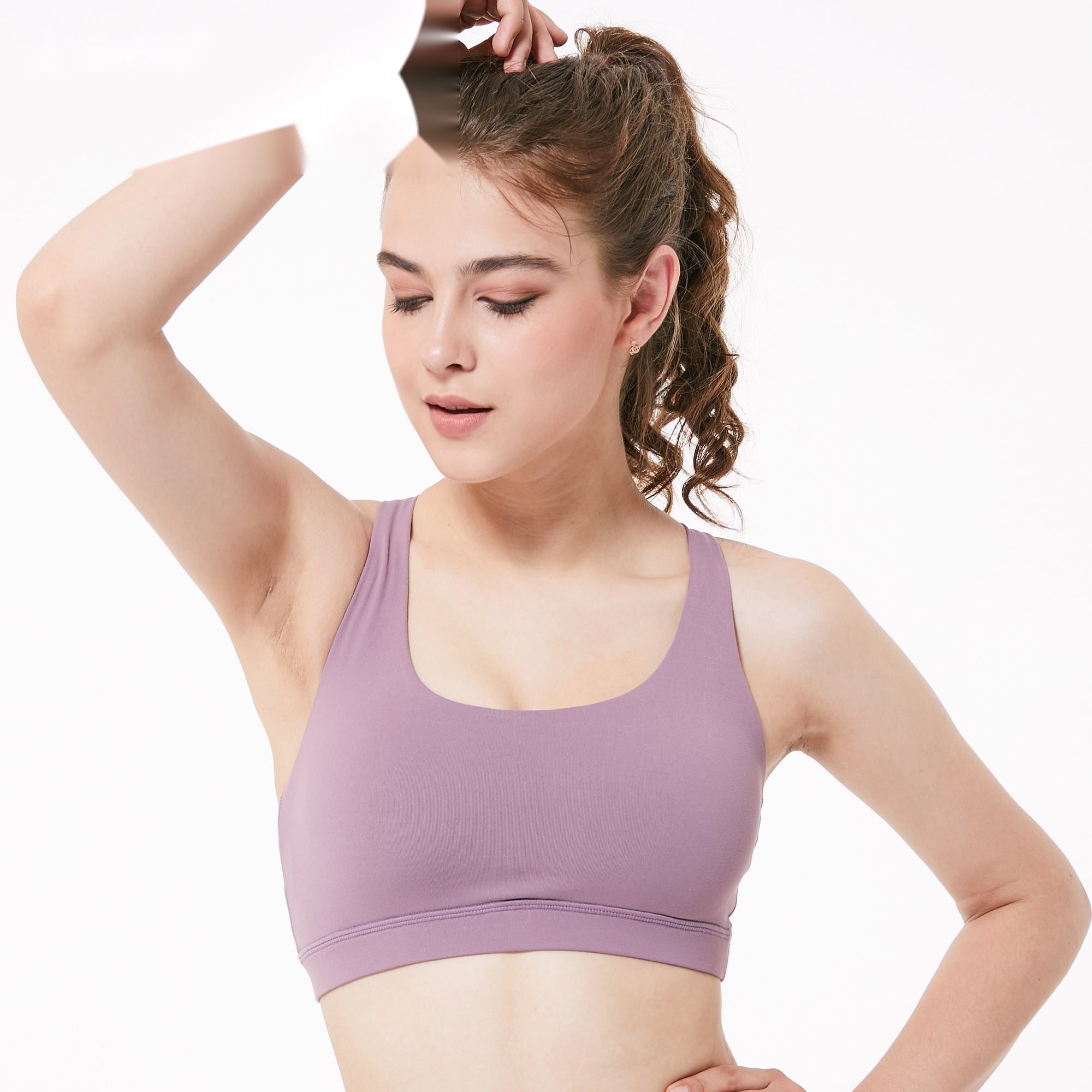 Strappy Sports Bra for Women Sexy Crisscross Back