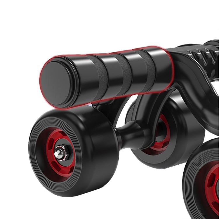 Four-wheel abdomen wheel with armrest