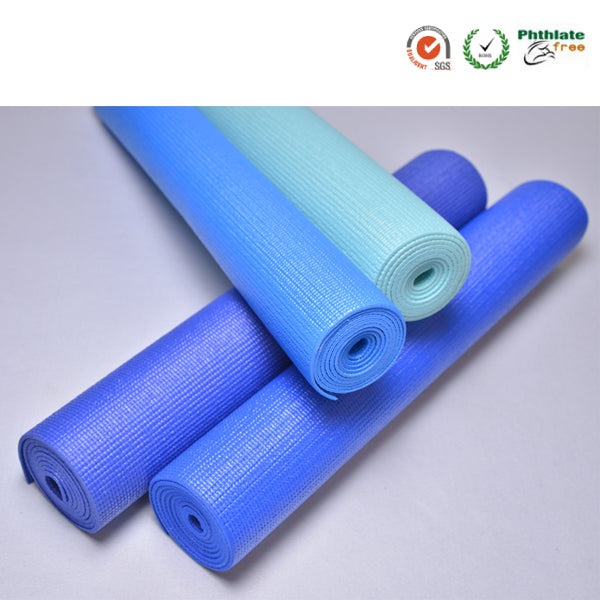 Basic solid color phthalate free PVC yoga mat